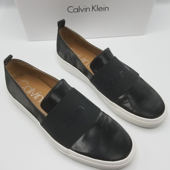 Calvin Klein Shoes - Calvin Klein Rebecca Satin /Elastic Black Sneaker